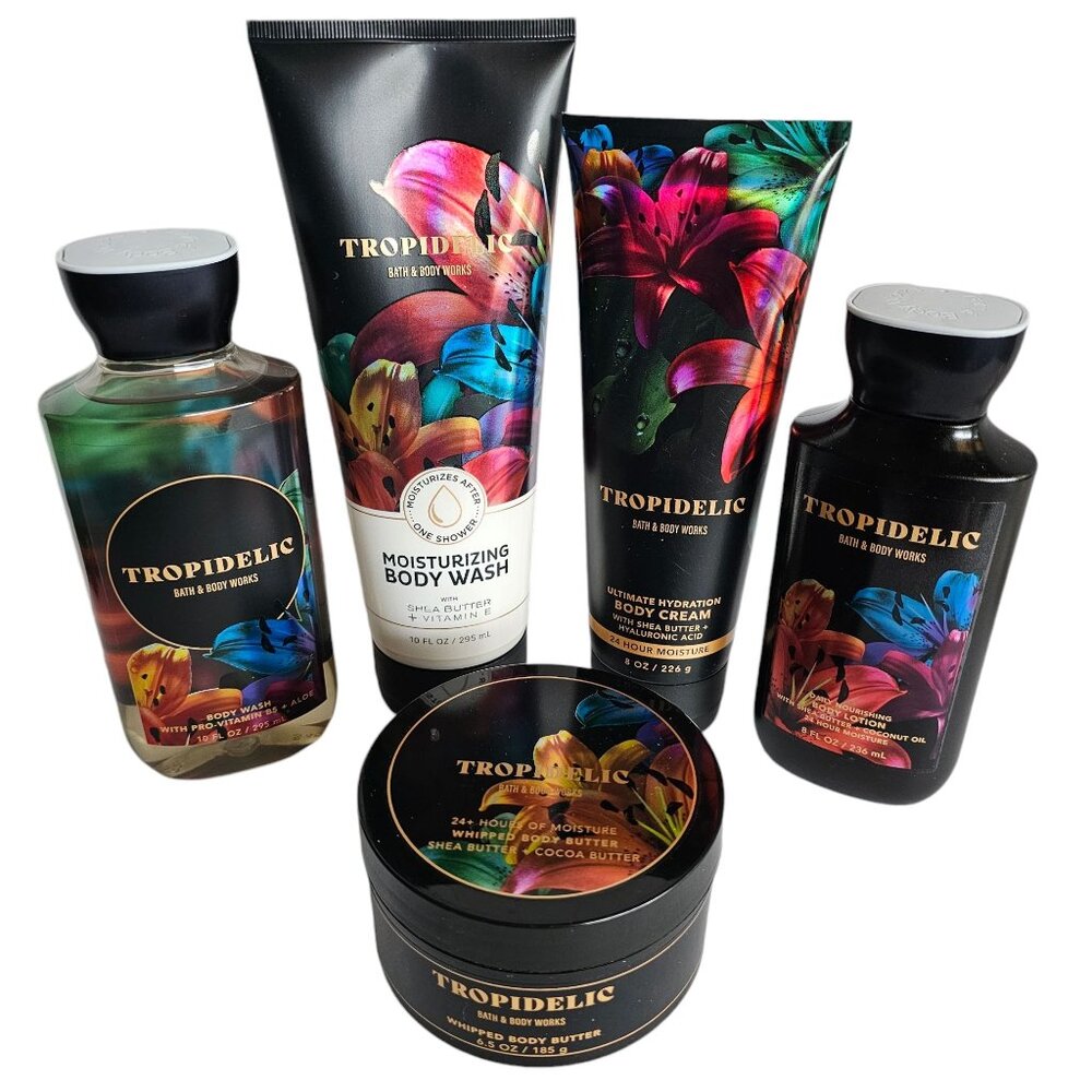 Tropidelic Bath & Body Works Set Moisturizing Body Wash Body Cream & Body Butter